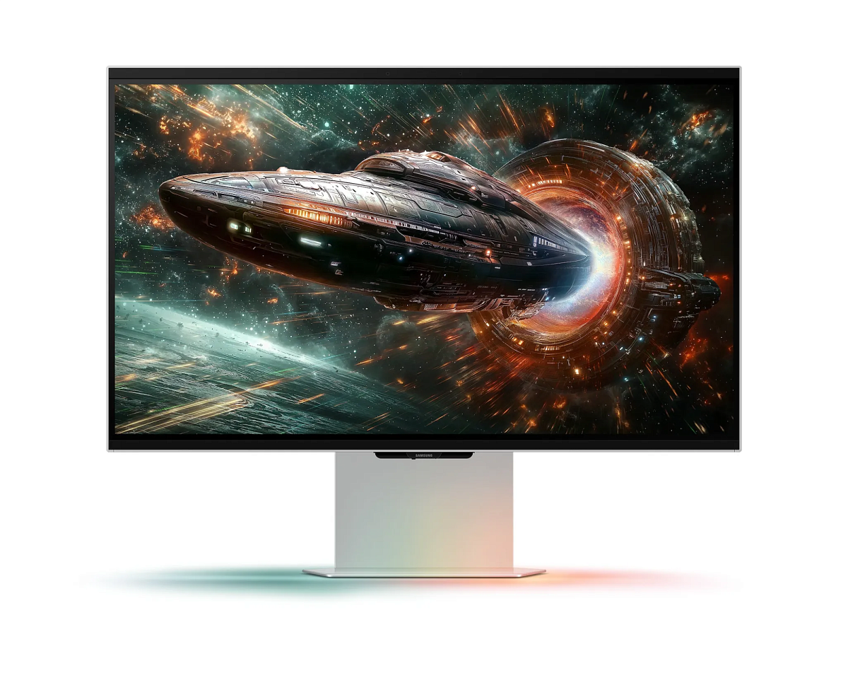Игровой монитор Odyssey 3D G90XF 4K 27" SAMSUNG LS27FG900XIXCI IPS 4K 3840x2160, РЕЖИМ 3D БЕЗ ОЧКОВ, 165Hz 1мс 350кд/м2 1000:1 2xHDMI 1xDP 2xUSB3.1 Колонки 2x5W 178°(Г)/178°(В),  Регулируемая по высоте подставка 120мм, Поворот Экрана PIVOT, Черный с Подсв