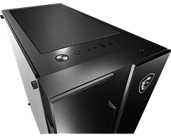 Корпус MSI MAG Vampiric 010, Midi Tower, ATX, Black, 2x3.5"/2x2.5", 2xUSB, USB3.0