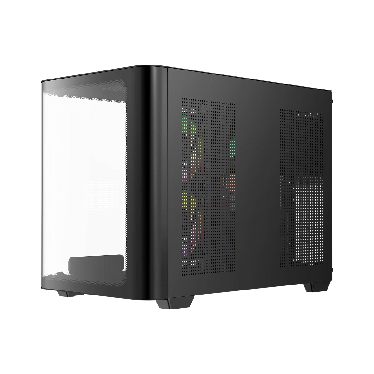 Корпус Ocypus Iota C50 BK Curve ARGB Digital mATX/ITX 2xUSB Type-C Черный Iota-C50-BKD300CD-GL