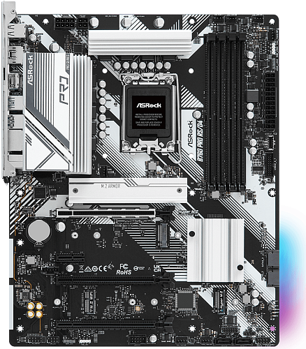 Материнская плата ASRock B760 PRO RS/D4 LGA1700 4xDDR4 4xSATA RAID 2xM.2 HDMI DP ATX