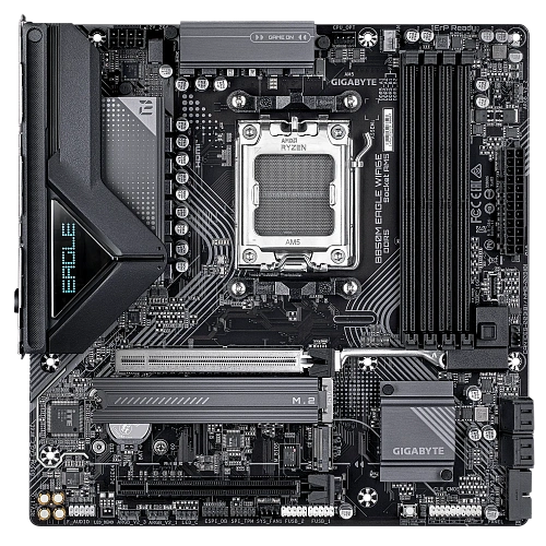 Матплата Gigabyte B850M Eagle WiFi6E, AM5, mATX, 4DDR-5, 2xPCI-Ex16, 4SATA,2xM.2,HDMI,2xDP,15USB