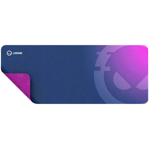 Lorgar Main 139, Gaming mouse pad, High-speed surface, Purple anti-slip rubber base, size: 900mm x 360mm x 3mm, weight 0.6kg