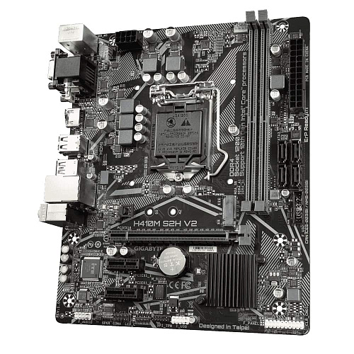 Матплата Gigabyte GA-H410M S2H V2, iH470, S1200, mATX, 2DDR-4, 1xPCI-Ex16, 4SATA, 1xM.2,VGA,DVI,HDMI