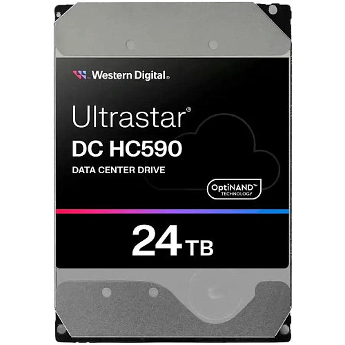 HDD Server WD/HGST ULTRASTAR DC HC590 (3.5’’, 24TB, 512MB, 7200RPM, SATA 6Gb/s, 512E SE NP3) SKU: 0F65684