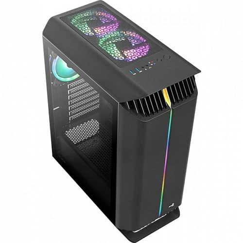 Корпус AeroCool Gladiator Duo-G-BK-v1, Midi Tower, ATX, Black, 2x3.5"/3x2.5", 2xUSB3.0