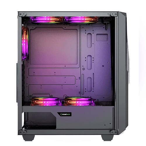 Корпус GameMax Revolt (MFG.3606), Midi Tower, ATX, Black, 2x3.5"/2x2.5", USB2.0, USB3.0