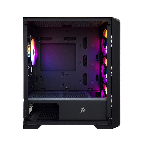 Корпус 1Stplayer Trilobite T5, Mini Tower, m-ATX, Black, 2x3.5"/1x2.5", 3xUSB, RGB