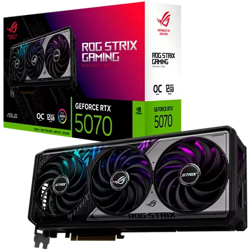 ASUS Video Card NVIDIA GeForce RTX 5070 12GB GDDR7 192-bit Digital Max Resolution 7680 x 4320 Yes x 2 (Native HDMI 2.1b)Yes x 3 (Native DisplayPort 2.1b) HDCP Support Yes (2.3) 750W P/N