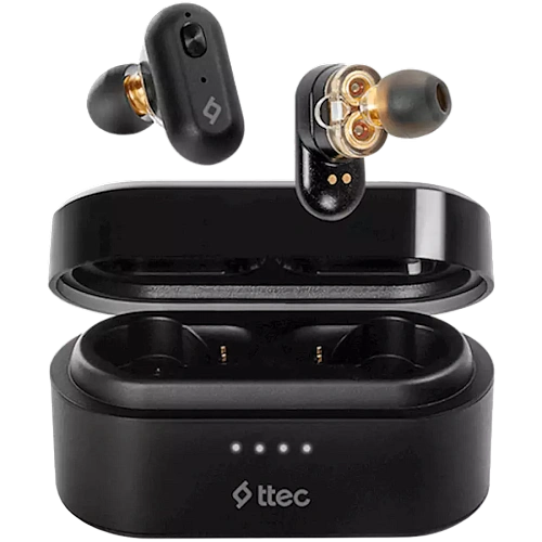 ttec AirBeat Duo True Wireless Headsets , Black