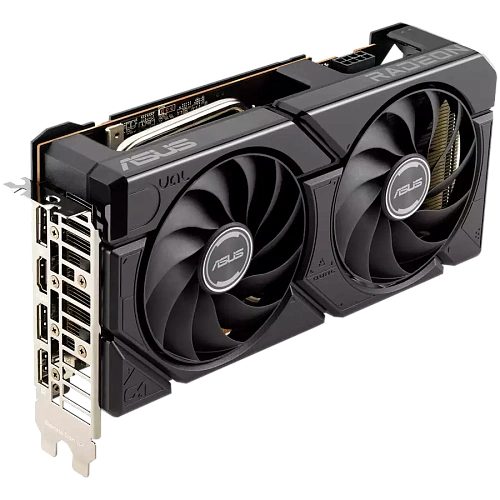 ASUS Video Card AMD Radeon RX 7600 8GB GDDR6 OC mode: up to 2715 MHz Default mode: up to 2695 MHz 128-bit Digital Max Resolution 7680 x 4320 Yes x 1 (Native HDMI 2.1)Yes x 3 (Native DisplayPort 1.4a)HDCP Support Yes (2.3)