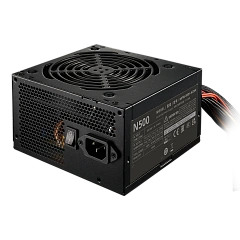 Блок питания CoolerMaster Elite NEX N500 230V Active PFC КПД > 75% 200-240V. Надежный выбор для обычного пользователя ПК. Входящий в комплект 120-мм тихий вентилятор, MPW-5001-ACBN-BEU
