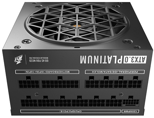 БП ATX 1300W 1Stplayer NGDP HA-1300BA3 BK, Platinum, 20+4+8/24+4/24+8/24+4+8, 12sm, 4x6+2p+16p PCI-E