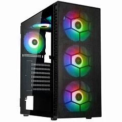Корпус ПК без БП Kolink Observatory HF Mesh ARGB Midi Tower Case - Black