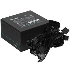 БП ATX 600W DeepCool PF600, Plus, 20+4/24+4/24+4+8/24+8+8, 12cm, 2x6+2p PCI-E