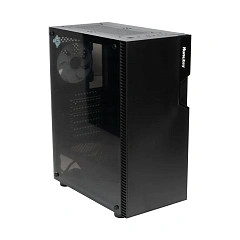 Корпус HuntKey GS450C, Midi Tower, ATX, m-ATX, Black, 2x3.5"/2x2.5", 2xUSB2.0, USB3.0, Без Б/П