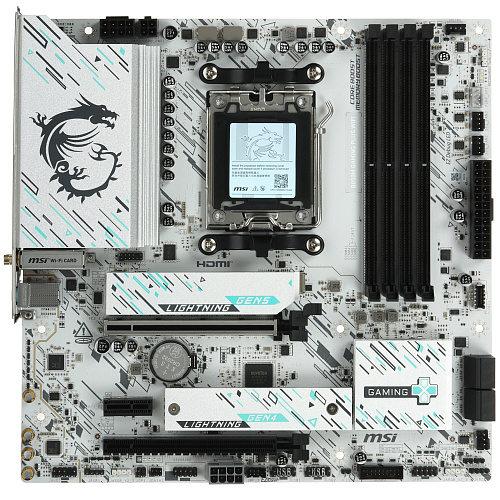 Материнская плата MSI B850M GAMING PLUS WIFI AM5 4xDDR5 4xSATA3 RAID 3xM.2 HDMI DP 2xType-C(DP) mATX + Win11 Pro