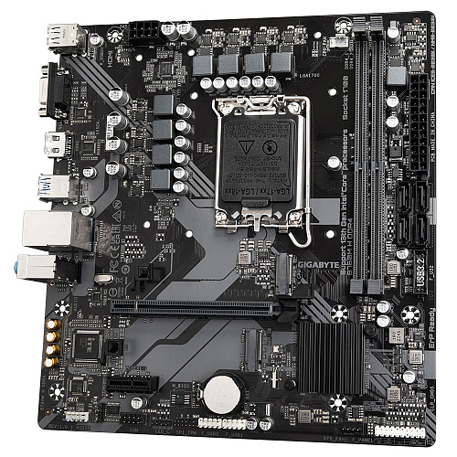 Матплата Gigabyte B760M H DDR4, iB670, S1700, mATX ,2DDR-4, 1xPCI-Ex16, 4SATA, 2xM.2, HDMI,VGA,12USB