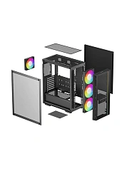 Корпус DeepCool Matrexx 55 Mesh V4, Midi Tower, ATX, Black, 2x3.5"/2x2.5", 2xUSB3.0