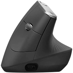 Мышь беспроводная Logitech MX Vertical (400-4000 dpi, Bluetooth, 2.4 GHz/USB-ресивер (Logitech Unifying®), 4 настраиваемые кнопки, перезаряжаемая литий-полимерная батарея (240 мА·ч)), (M/N: M-R0074 / C-U0007)