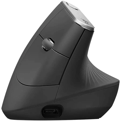 Мышь беспроводная Logitech MX Vertical (400-4000 dpi, Bluetooth, 2.4 GHz/USB-ресивер (Logitech Unifying®), 4 настраиваемые кнопки, перезаряжаемая литий-полимерная батарея (240 мА·ч)), (M/N: M-R0074 / C-U0007)