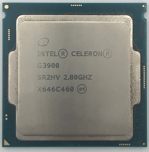 Intel Celeron G3900, S1151/2 cores/Skylake/2.8GHz/2MB L3/14nm/ HD Graphics 510/51W, OEM