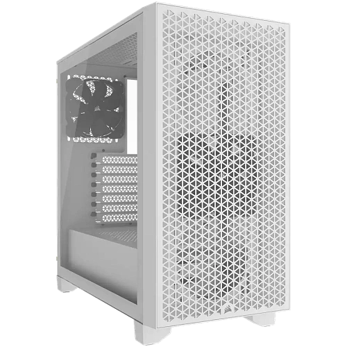 Corsair 3000D Tempered Glass Mid-Tower, White