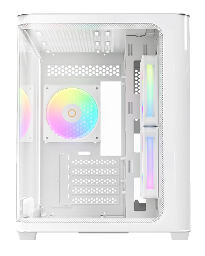 Корпус Ocypus Iota C50 WH Curve ARGB Digital mATX/ITX 2xUSB Type-C Белый Iota-C50-WHD300CD-GL