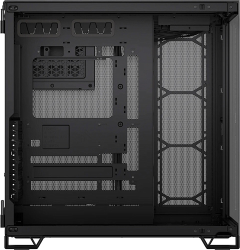 Корпус Corsair 6500X, Midi Tower, m-ATX,  Black - Obsidian Aluminum, 2x3.5"/2x2.5", 1xUSB3.2, USB-C
