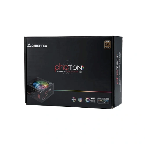 БП ATX 750W Chieftec Photon CTG-750C-RGB, 12sm fan, 24+4/24+8, 6SATA, 4molex, 4x6+2p PCI