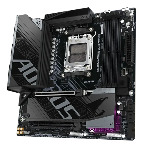 Матплата Gigabyte B840M Aorus Elite WiFi6E, AM5, mATX, 4DDR-5, 2xPCI-Ex16,4SATA3,2xM.2,HDMI,DP,15USB