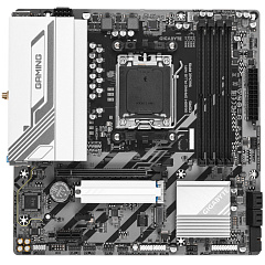 Матплата Gigabyte B650M Gaming Plus WiFi, AM5, mATX, 4DDR-5, 1xPCI-Ex16, 4SATA, 2xM.2,HDMI,2xDP,9USB