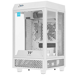 Корпус Thermaltake The Tower 100, Mini Tower, m-ITX, Snow, 2x3.5"/2x2.5", 2xUSB3.0, USB-C