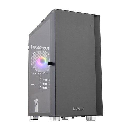 Корпус PCCooler LM300 ARGB BK M-ATX/ITX 2x3.5", 3x2.5", USB3.0, 2xUSB2.0, 1xFAN ARGB included (1x сзади ) Black