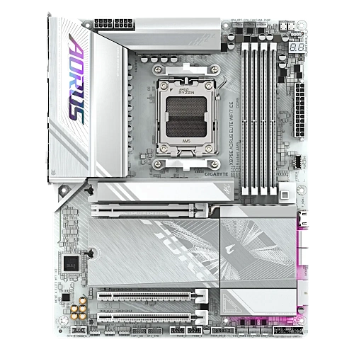 Матплата Gigabyte X870E Aorus Elite WiFi7 ICE, AM5, 4DDR-5,3хPCI-Ex16,4SATA,4xM.2,HDMI,2xUSB-C,18USB
