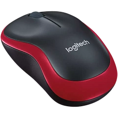 Мышь беспроводная Logitech M185 Red (красная, оптическая, 1000dpi, 2.4 GHz/USB-ресивер) (M/N: MR0087 / CU0019)