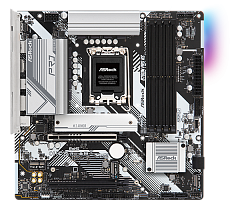 Матплата ASRock B760M Pro RS, iB760, S1700, mATX, 4DDR-5, 2xPCI-Ex16, 4SATA, 3xM.2, HDMI, DP, 13USB