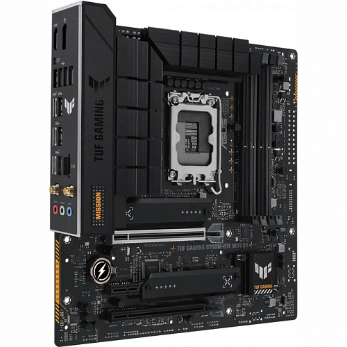 Матплата Asus TUF G B760M-BTF WiFi D4, iB760, S1700,mATX,4DDR-4,2xPCI-Ex16,4SATA,3xM.2,HDMI,DP,20USB
