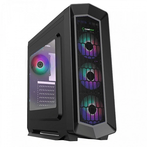 Корпус GameMax Asgard(MFG.G516-FRGB), Midi Tower, ATX, Black, 2x3.5"/2x2.5", 2xUSB2.0, USB3.0