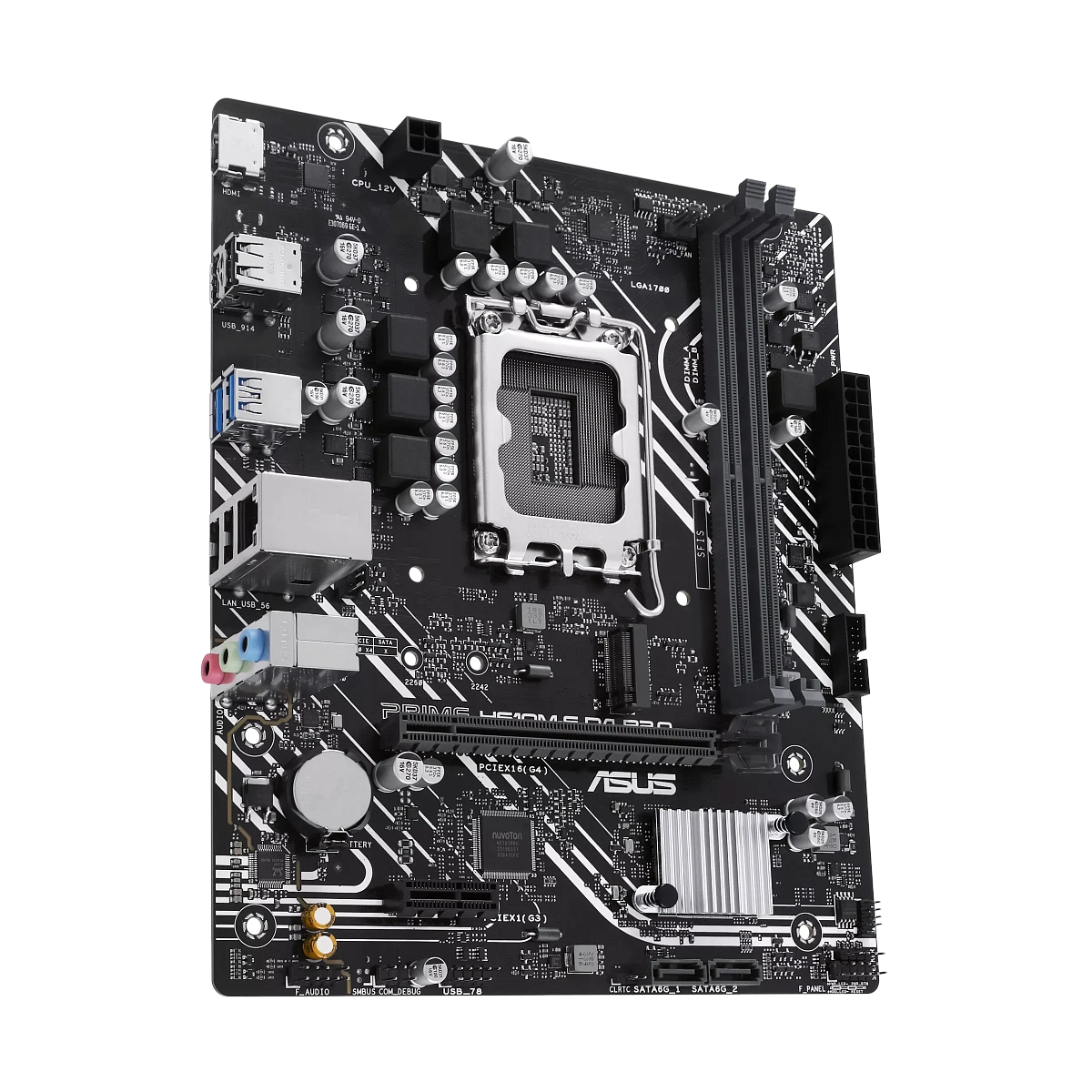 Материнская плата ASUS PRIME H610M-F D4 R2.0, LGA1700 2xDDR4 2xSATA3 1xM.2 1xHDMI mATX