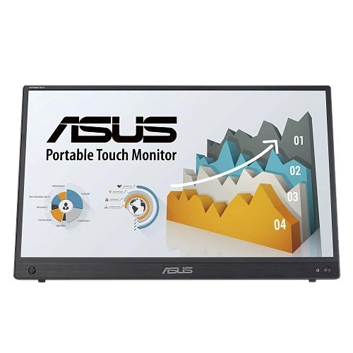 Монитор 15.6" Asus ZenScreen Touch MB16AHT, Black, IPS, 1920x1080@60Hz, 250кд/м2,700:1, 5ms,miniHDMI