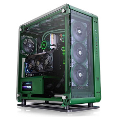 Корпус Thermaltake Core P6 TG Racing Green, Midi Tower, ATX, 4x3.5"/8x2.5", 2xUSB, 2xUSB3.0, USB-C