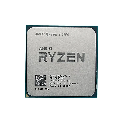 Процессор AMD CPU Desktop Ryzen 3 4C/8T 4100 (3.8/4.0GHz Boost,6MB,65W,AM4) Tray