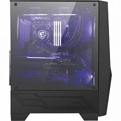 Корпус MSI MAG Forge 100M, Mid Tower, ATX, Black, 2x3.5"/3x2.5" HDD, 2xUSB3.0, Mic+Audio, RGB