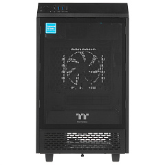 Корпус Thermaltake The Tower 100, Mini Tower, m-ITX, Black, 2x3.5"/2x2.5", 2xUSB3.0, USB-C