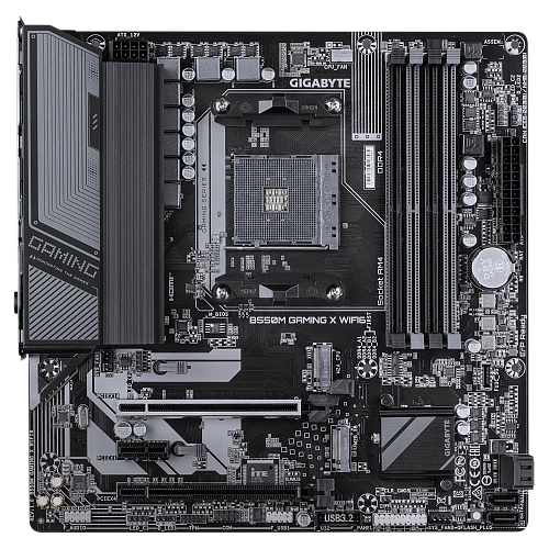 Матплата Gigabyte B550M Gaming X WiFi6, AM4, mATX, 4DDR-4, 2xPCI-Ex16, 4SATA, 2xM.2, DP, HDMI, 11USB