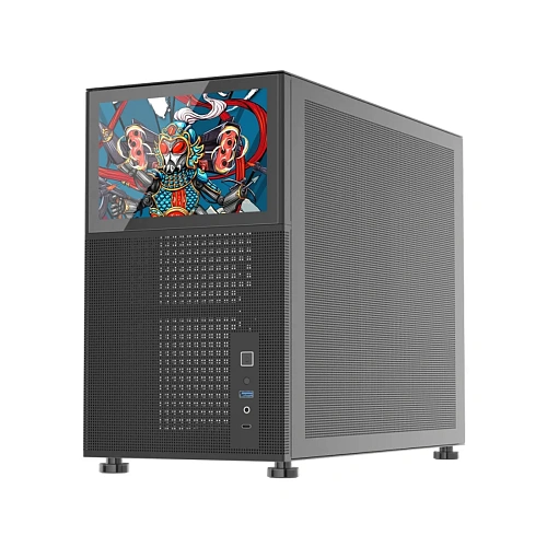 Корпус 1Stplayer MIKU Mi6-EV, Mini Tower, m-ATX, Black, 1x3.5"/1x2.5", USB, USB-C