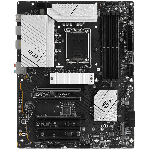 Материнская плата MSI PRO B760-P II LGA1700 4xDDR5 4xSATA3 RAID 2xM.2 HDMI DP ATX