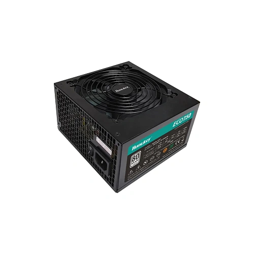 БП ATX 750W Huntkey ECO750, Plus, 20+4/24+4/24+4+8/24+8+8, 12cm, 2x6+2p PCI-E