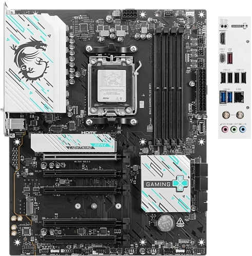 Матплата MSI B840 Gaming Plus WiFi, AM5, ATX, 4DDR-5, 5хPCI-Ex16, 4SATA, 2xM.2, HDMI, 18USB
