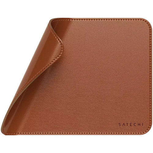 SATECHI Vegan-Leather Premium Mouse Pad (Brown)